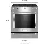 Kitchenaid 5.8 cu. ft. Slide-In Gas Range with Self-Cleaning Convection Oven - Image 2