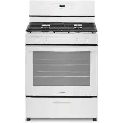 white gas range