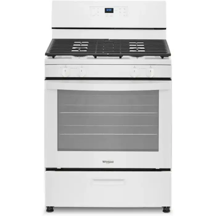 white gas range