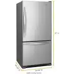 18.7 cu. ft. Bottom Freezer Refrigerator - Image 2