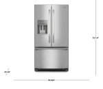 Whirlpool 24.7 cu. ft. Standard Depth French Door Refrigerator - Image 3