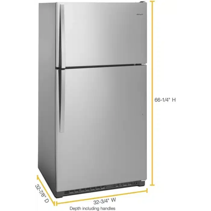 Whirlpool 20.5 cu. ft. Top Freezer Refrigerator - Image 2
