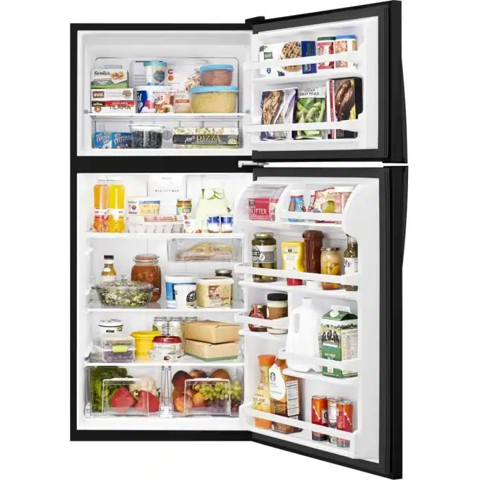 Whirlpool 18.2 cu. ft. Top Freezer Refrigerator in Black - Image 4
