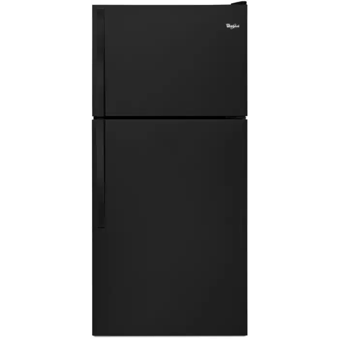 Whirlpool 18.2 cu. ft. Top Freezer Refrigerator in Black - Image 1