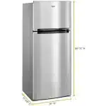 18 cu. ft. Top Freezer Refrigerator Whirlpool - Image 2