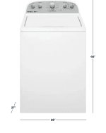 Whirlpool - 3.8 Cu. Ft. High Efficiency Top Load Washer with 2 in 1 Removable Agitator - Image 2